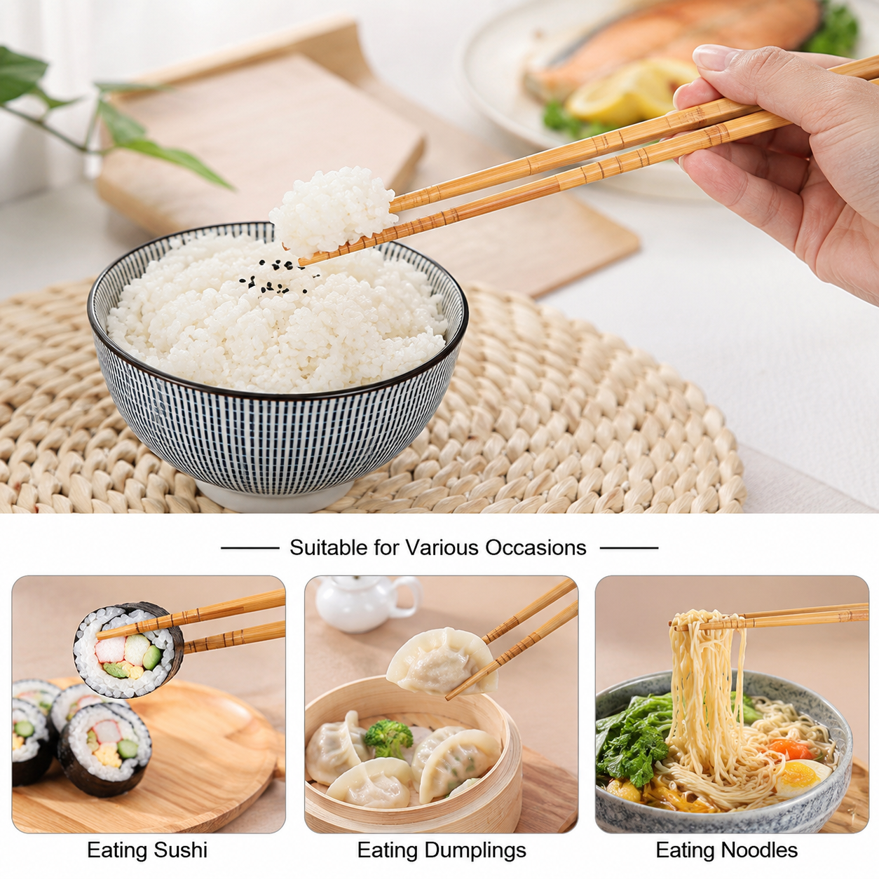 10 Pairs Reusable Chopsticks