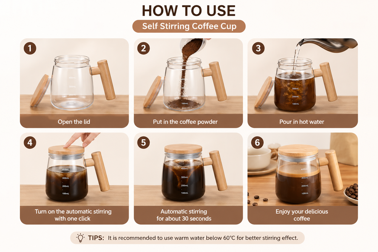 Rechargeable Mixing Mug