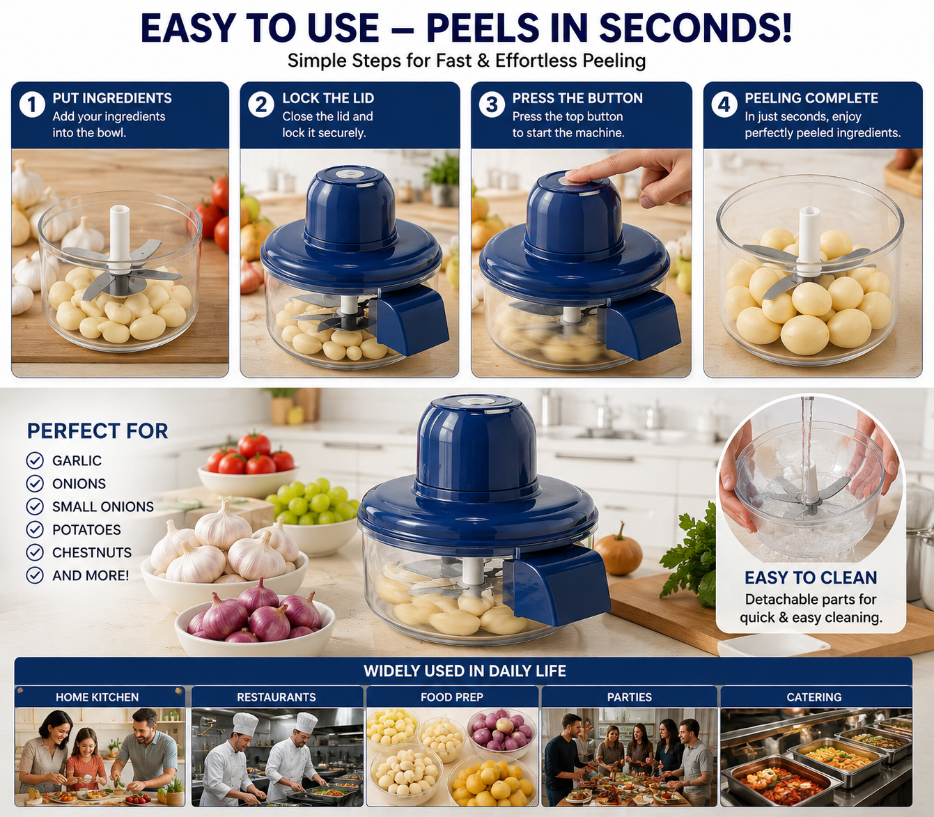Rechargeable Peeler Machine